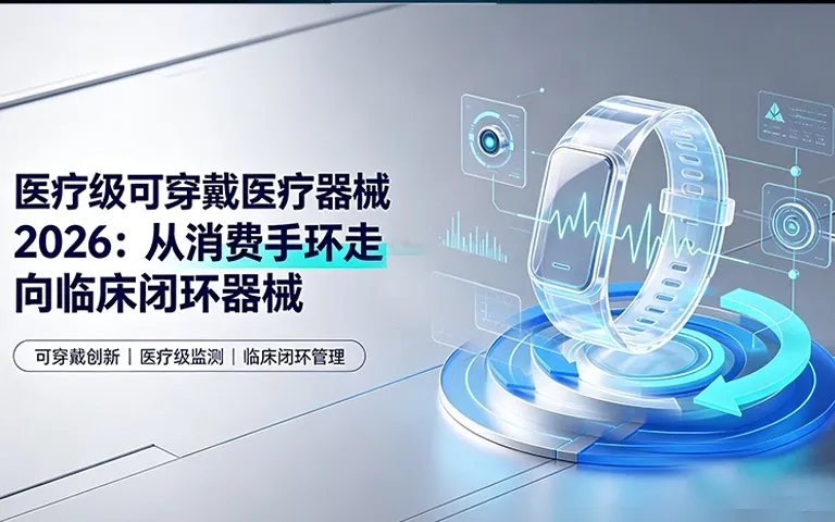 医疗级可穿戴医疗器械2026：从消费手环走向临床闭环器械